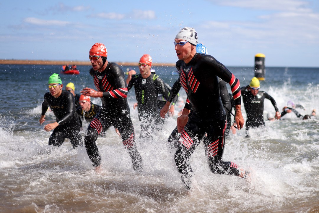 Triathletes compete at WTCS Sunderland