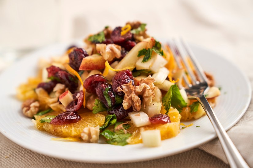 Cranberry and walnut salad