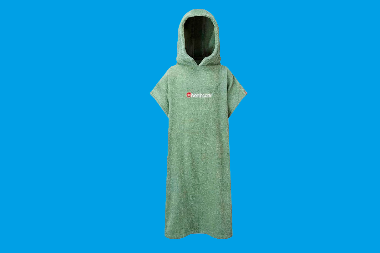 Northcore Kids Beach Basha Changing Robe on a blue background