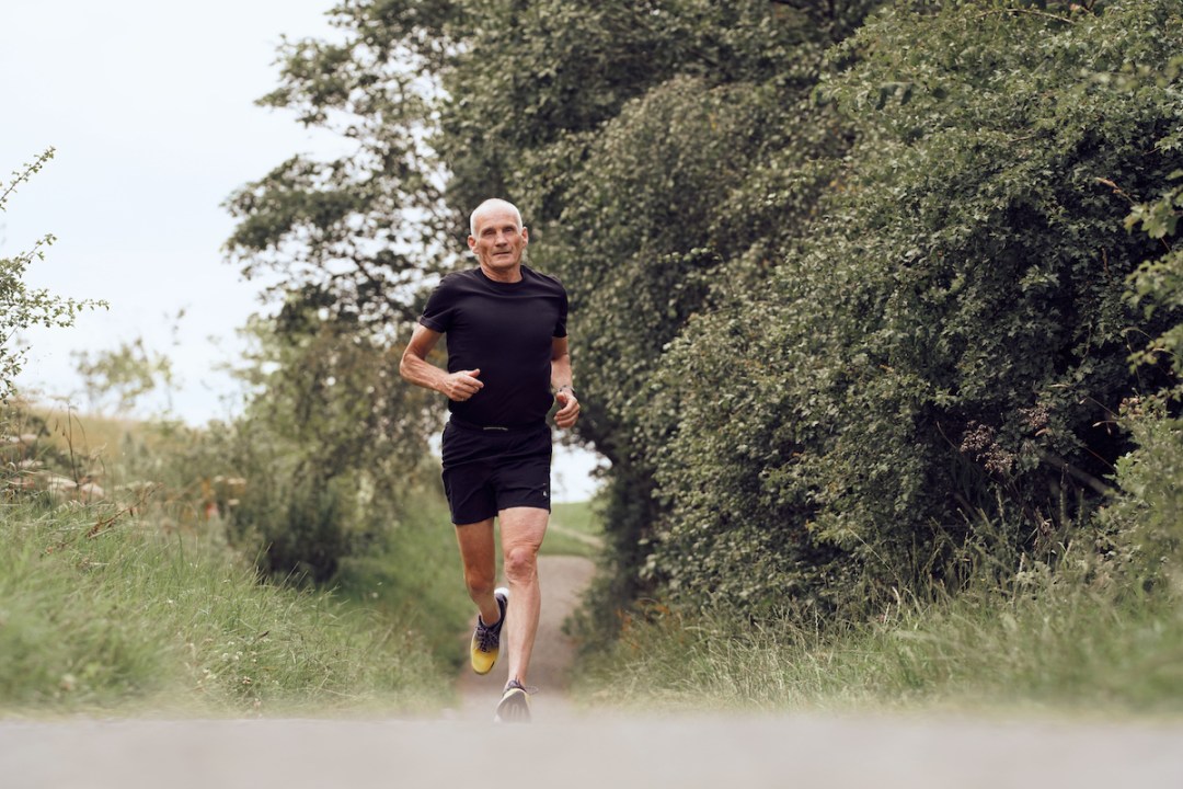 Mike Harris running