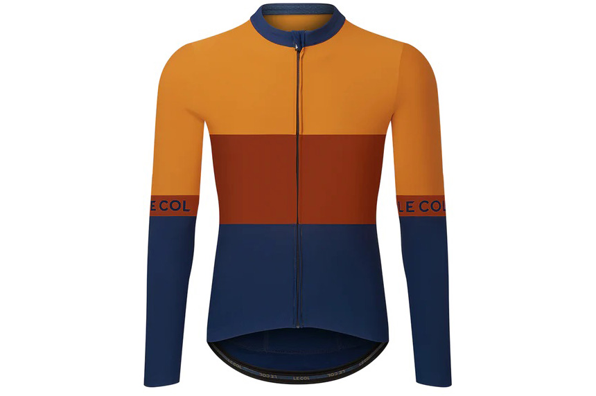 Le Col Sport Tricolour Long Sleeve Jersey on a white background