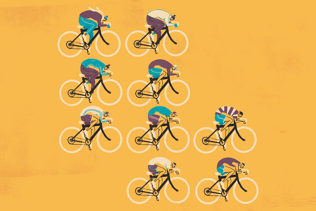 Repetitive cycling illustration