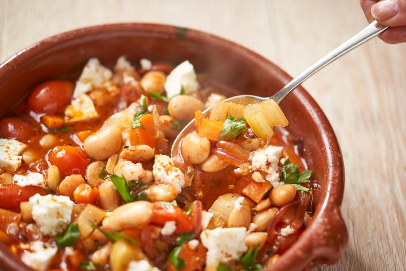 Smoky butterbean stew with feta