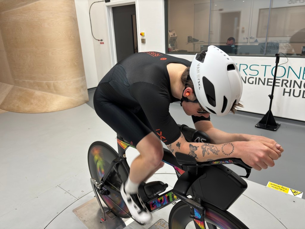 Zone3 Aeroforce X II tri-suit in the wind tunnel