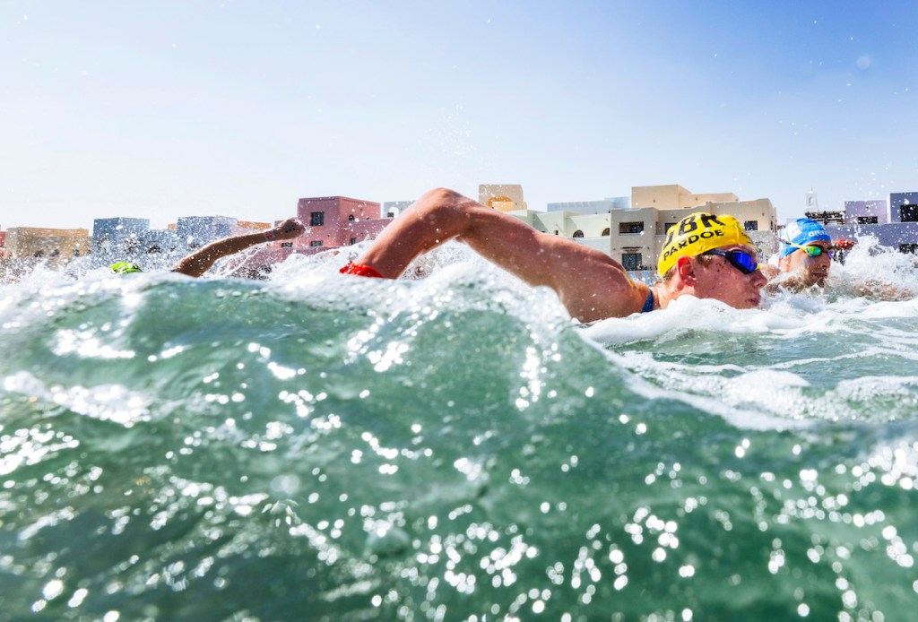 Hector Pardoe swimming in the Fukuoka 2023 World Aquatics Championships