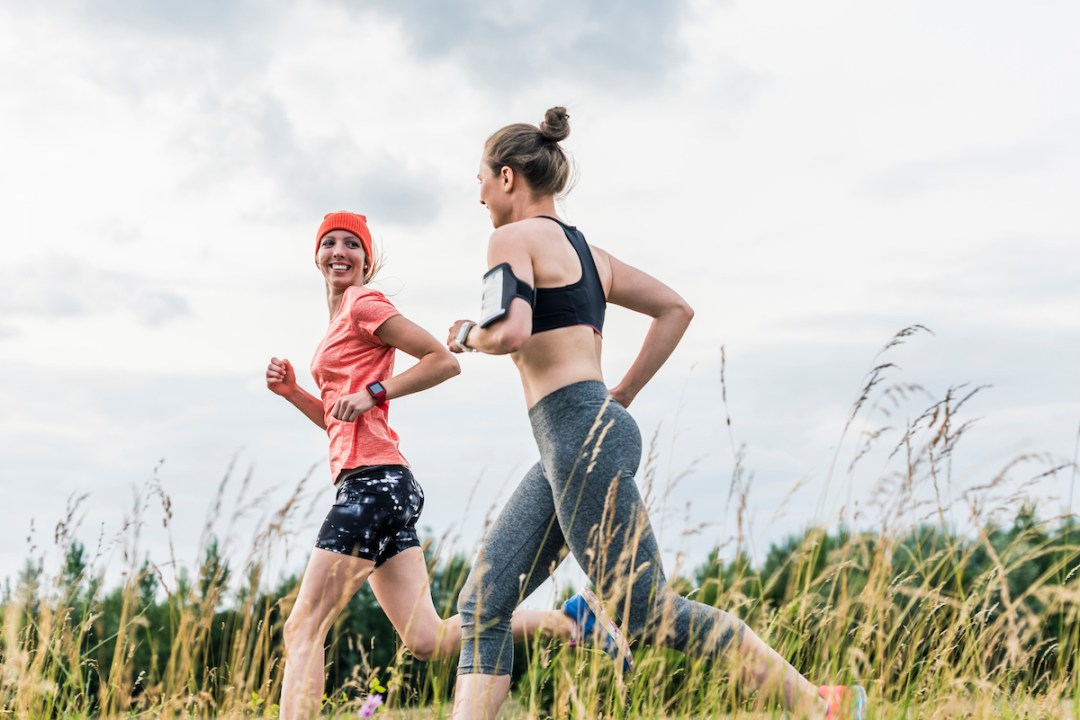 Friends doing a tempo run together