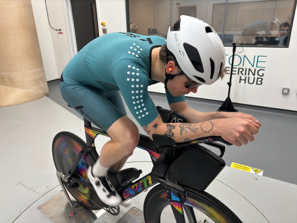 Surpas Insane 2 Speedsuit LDT being tested in the wind tunnel