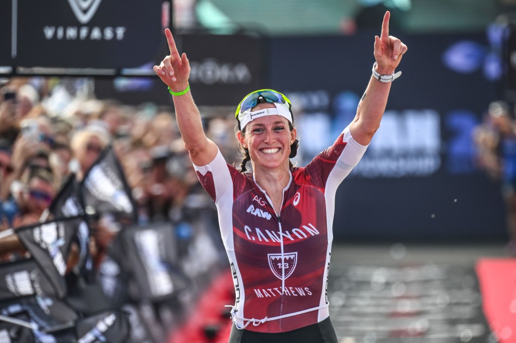 Kat Matthews finishes second at the 2024 Ironman World Championship Nice 2024