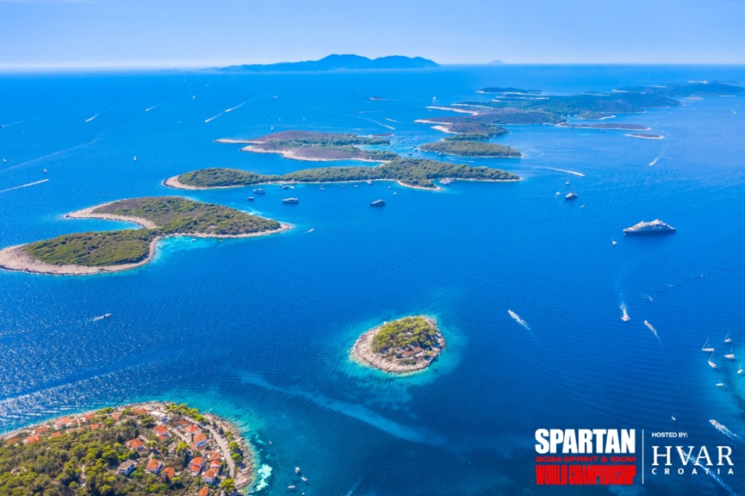 Aerial view of islands