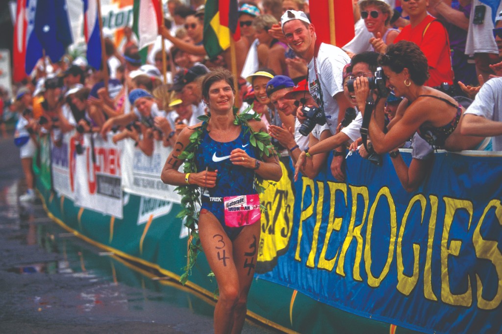 America’s Karen Smyers becomes the first woman to win both the Ironman World Championships and the ITU World Championships in the same year in 1995.