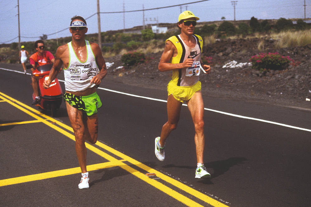 Mark Allen and Dave Scott racing