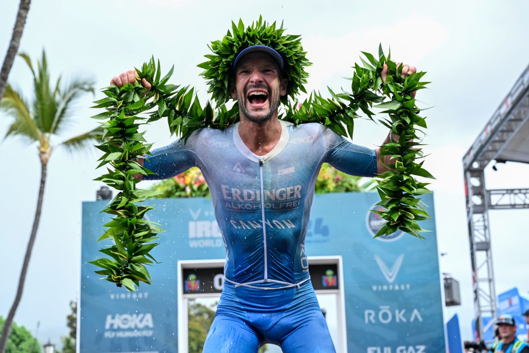 Patrick Lange broke the Kona course record in 2024 to win his third world Ironman title