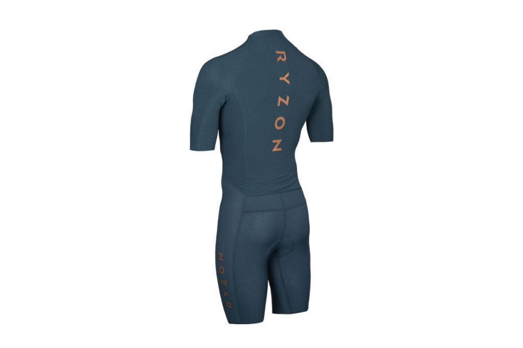 back of Ryzon Verge Aero Tri Race Suit