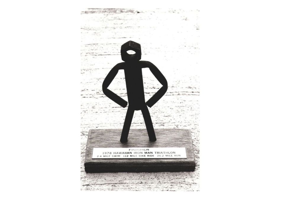 finisher trophy for first Ironman race