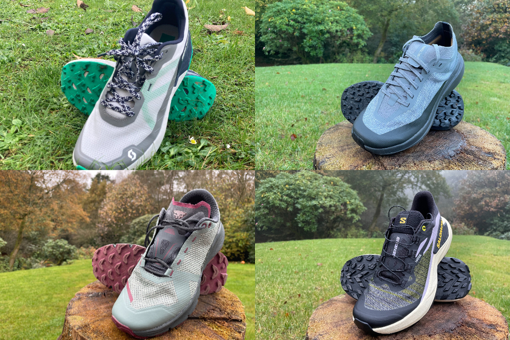 collage of the best trail running shoes