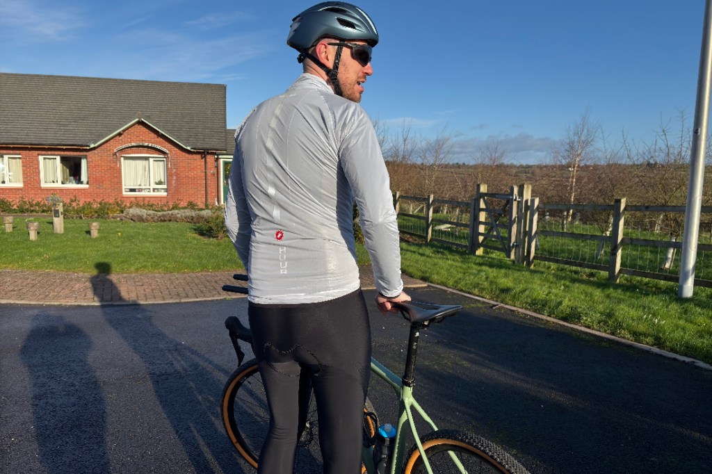 Back of Castelli Squall Shell Jacket